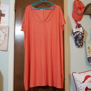 Coral dress